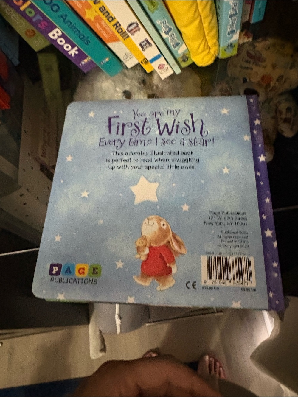 You Are My First Wish Board Book - Blue Starry Cover